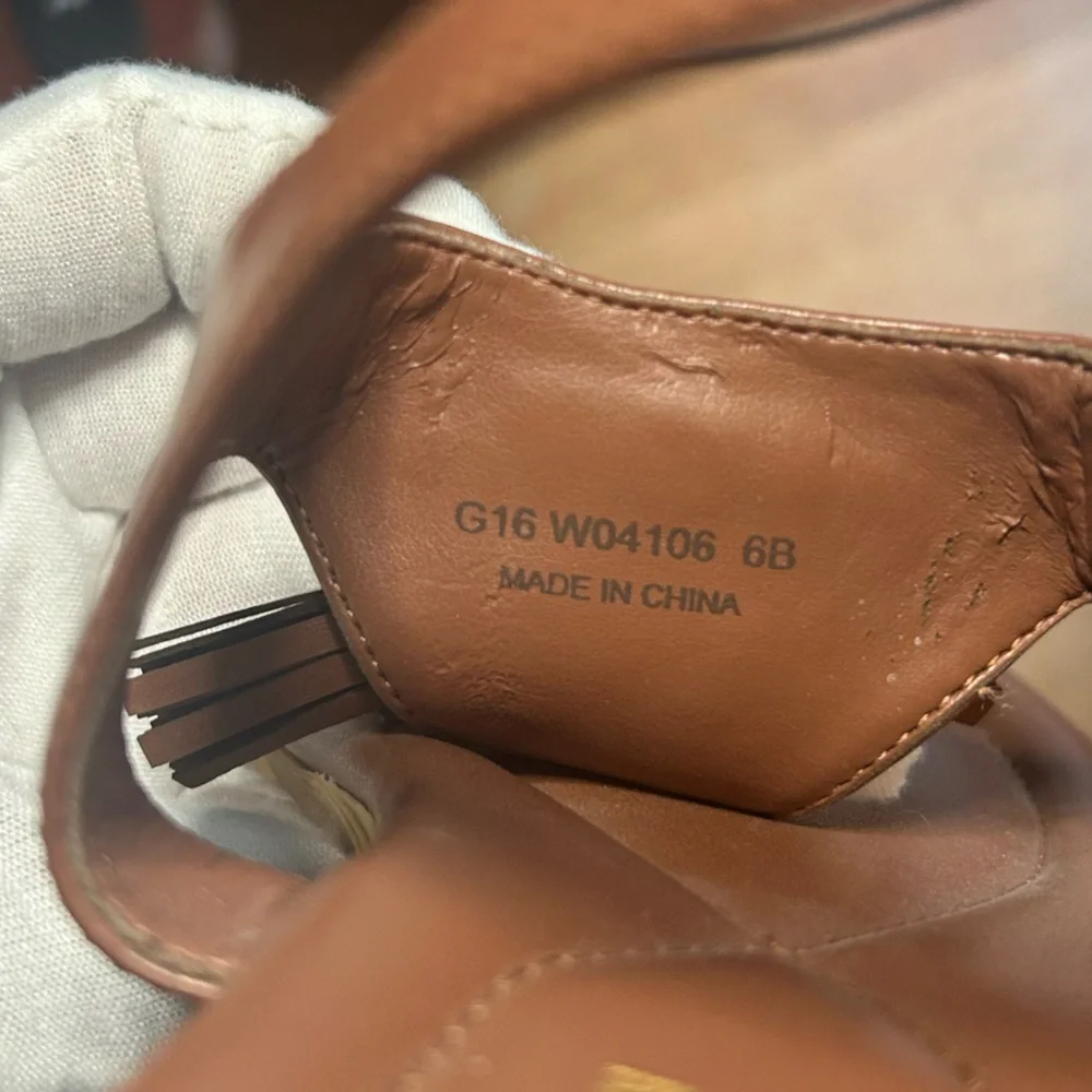 Cole Haan Rona Grand Tassel Thong Women's Brown Sandals Size 6 - Picture 4 of 4